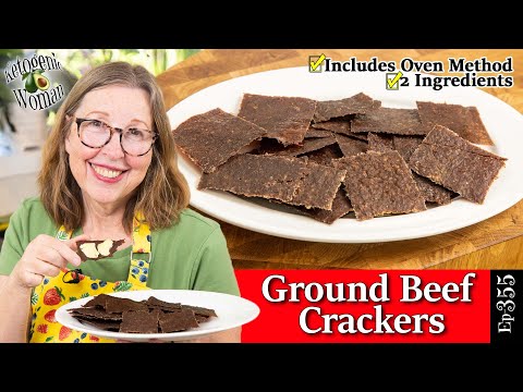 Ground Beef Crackers or Chips | Only 2 Ingredients | Oven Method included | Cheap Carnivore!