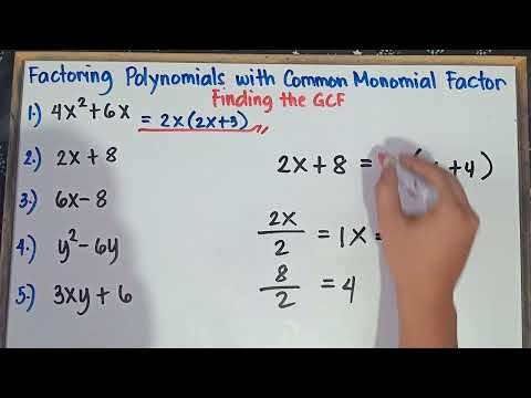 Factoring Polynomials with Common Monomial Factor | Part 1 | Grade 8 | Q1 | Revised K-12 |
