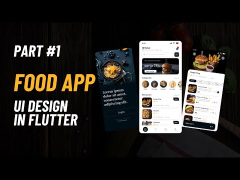 Beautiful Food App UI Design in Flutter - Food Delivery App - Flutter UI