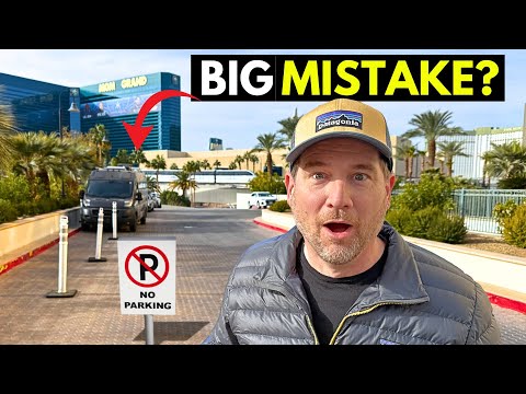 Hotel Parking Lot Stealth Camping In VEGAS (RV Life)