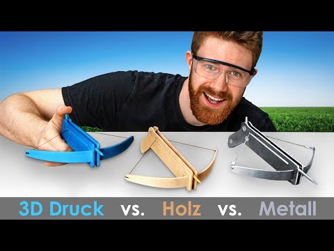 Welche Armbrust schießt weiter? (3D-Druck, Holz & Metall)