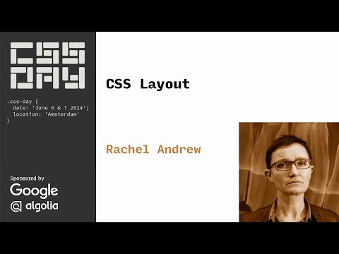 Layout and Reading Order | Rachel Andrew | CSS Day 2024