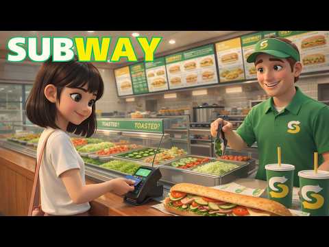 🥪 Order at SUBWAY - Slow and Easy English For Beginners