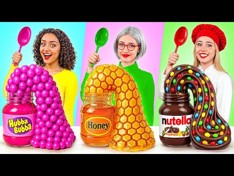 Me vs Grandma Cooking Challenge | Cool Food Tricks by Bubba DO Challenge