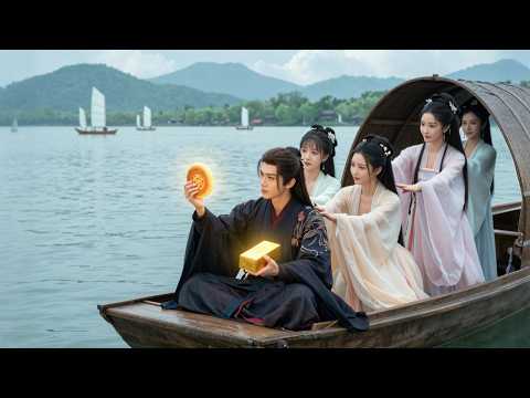 Poor guy time-travels to ancient era, overnight becomes buff, 4 beauties fight to marry him!