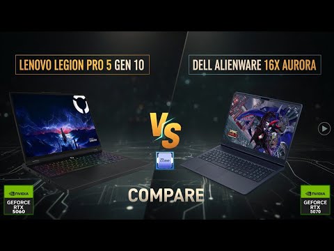 Lenovo Legion Pro 5i Gen 10 vs Dell Alienware 16X Aurora - spec review & comparison