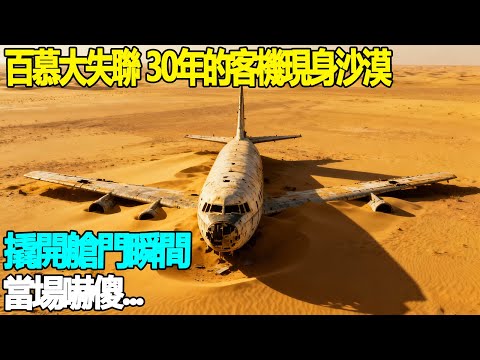 百慕大失聯 30年的客機，現身沙漠撬開艙門，瞬間當場嚇傻