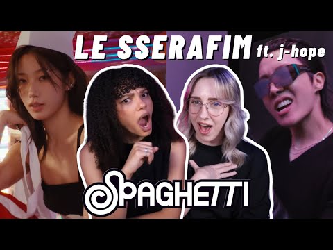 COUPLE REACTS TO LE SSERAFIM (르세라핌) 'SPAGHETTI (feat. j-hope of BTS)' OFFICIAL MV
