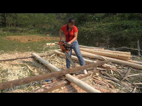 Full Video: Technique Build Wooden House Cabin - Amazing Woodworking Machines,