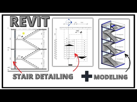 Revit tutorials || Modeling and detailing of stairs like a pro.