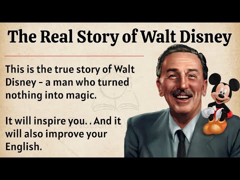 Walt Disney Success Story || Learn English Through Story Level 2 || Improve Your English ✅️ 