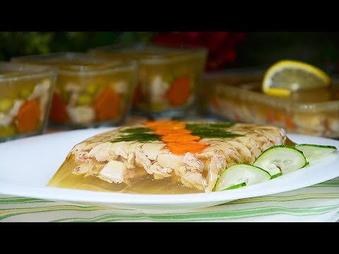A very simple and delicious recipe for a quick chicken aspic. HOW TO MAKE ASHIVA ☆ Video Recipe
