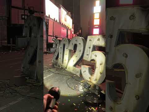 New year celebration aftermath Times Square #2026 #HappyNearYear