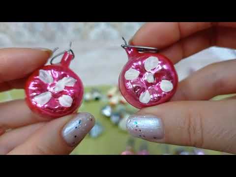 🎄Ёлка малютка СССР🪆 Обзор 🧸Миниатюрные ёлочные игрушки