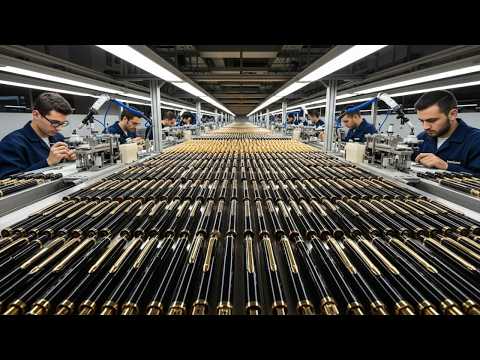 How the $1 Million Montblanc Pen Is Made — Writing with Gold and Precision (full process)