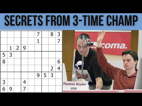 Top 5 Sudoku World Champion Solving Tricks