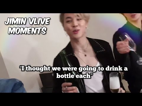 jimin being goofy on vlive