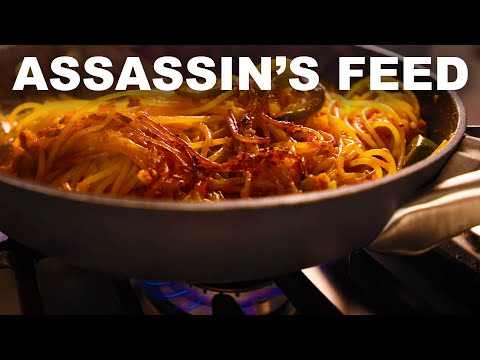 Spaghetti all'assassina (fried pasta, kinda)