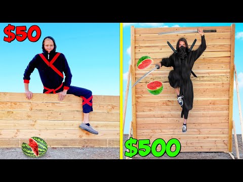 $50 vs $500 Ninjas! *BUDGET CHALLENGE*