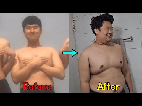 1년만에 30kg이 쪄버린 남자의 브이로그