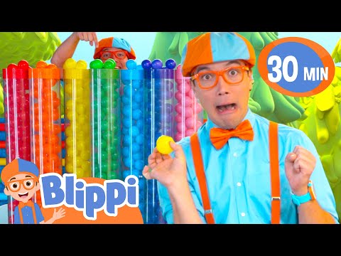 Blippi VS The Colored Balls |  Blippi and Meekah Best Friend Adventures | Educational Videos