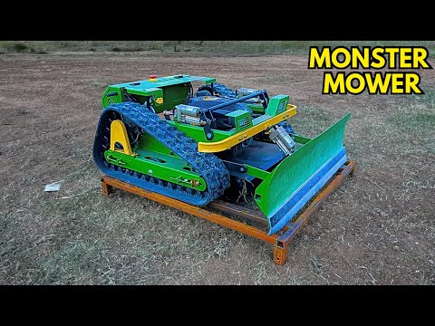 Insane Remote-Controlled Lawn Mower w/ Dozer Blade!