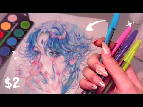 ✧ drawing with cheap materials ✧