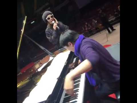 2016-1-22 Lang Lang Live in HK郎朗音樂會 - 綵排 - 李克勤 《我不會唱歌》、容祖兒 《搜神記》、容祖兒、李克勤 《世界真細小》