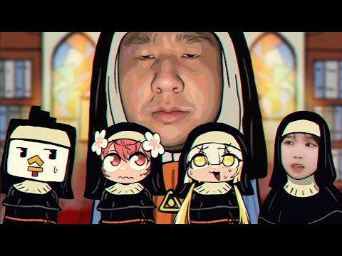 뉴비들 데리고 수녀게임 해봤습니다 (수탉, 우정잉,끠끼,꽃핀)