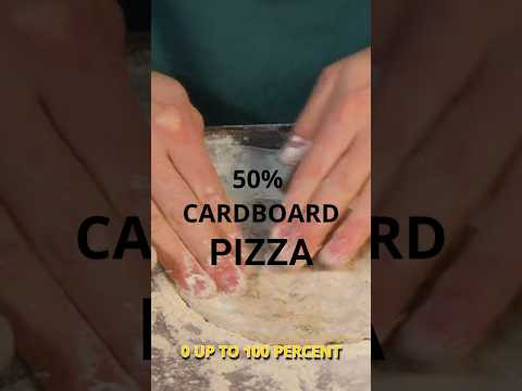 Does cardboard pizza actually taste like pizza #experiment #food #fail