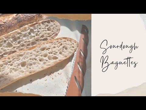 Open Crumb Sourdough Baguettes