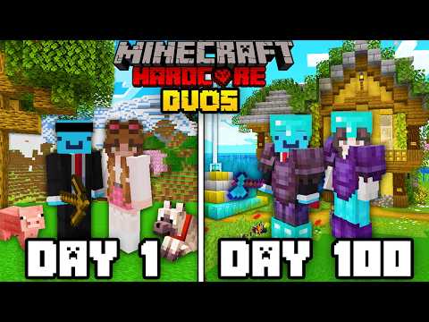 We Survived 100 Days in Minecraft Hardcore... DUOS!