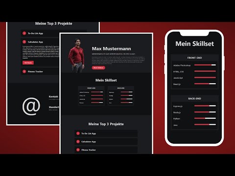 Portfolio Website Creation and Upload | HTML CSS Project (responsive)