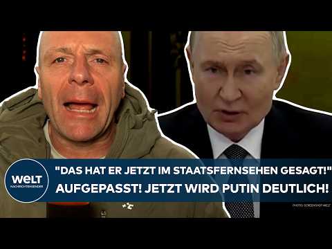 UKRAINE-KRIEG: "Das hat er jetzt im Staatsfernsehen gesagt!" Aufgepasst! Jetzt wird Putin deutlich!