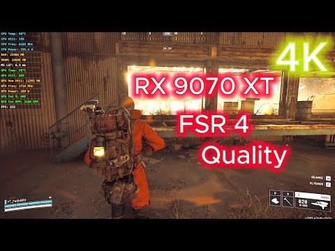 Arc Raiders : 4K FSR 4 Epic Settings | RX 9070 XT 16GB | FSR 4 ON: Quality