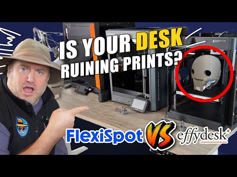 Does Your Desk Affect Your 3D Prints? FlexiSpot E7 Pro vs. FE Desk | 3D Printing Desk Review & Test