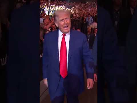 President Trump is IN THE BUILDING!! 🇺🇸 #ufc316