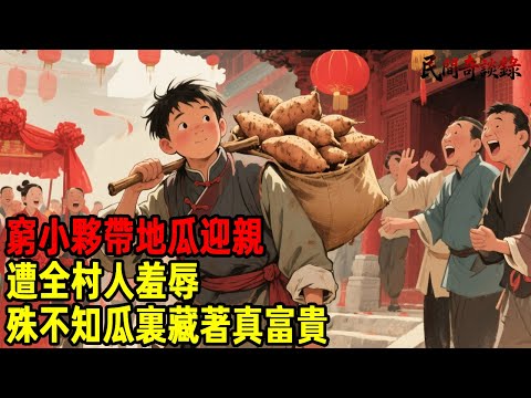 窮小夥帶地瓜迎親，遭全村人羞辱，殊不知瓜裏藏著真富貴...【民間奇談錄】#民間故事 #台灣傳說 #懸疑故事 #銀髮頻道 #懷舊故事 #助眠故事