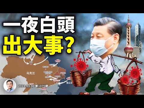 習近平「一夜白頭」，兩個重要決定似已做出！封城每月損失GDP的3·1%！不換肩就躺平（文昭談古論今20220330第1070期）
