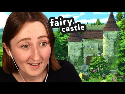 i built a *fairy castle* in the sims