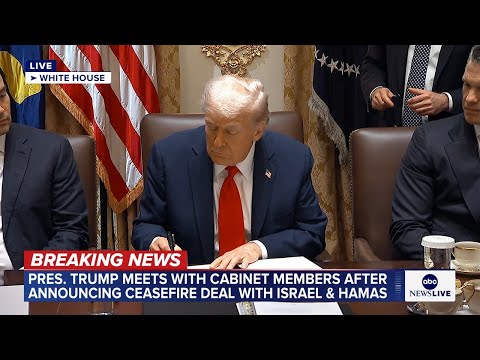 LIVE: President Trump leads cabinet meeting in the White House