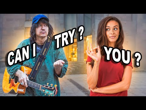 A GUITARIST PRETENDED to be HOMELESS and pranked STREET MUSICIANS and MAKE HAPPY