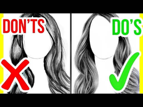 DO'S & DON'TS: How to Draw Realistic Hair | Step by Step Drawing Tutorial