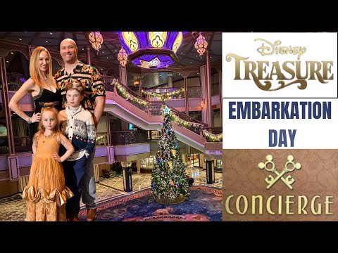Full Disney Treasure Concierge Experience | Embarkation Day Room Tour, Dining & Sail Away