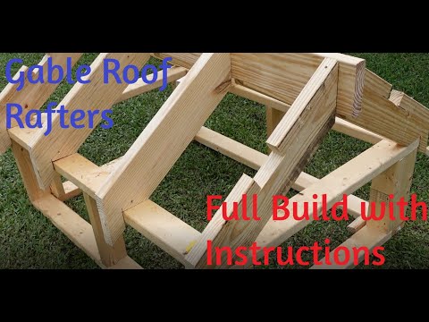 Complete Gable Roof Build!  Full instructions for beginners!