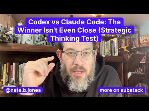 Codex vs Claude Code: The Winner Isn't Even Close (Strategic Thinking Test)