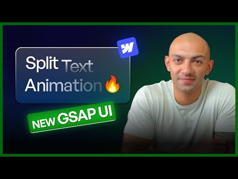 3 Split Text Animations With The New GSAP UI on Webflow