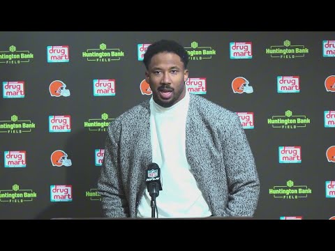 Myles Garrett sends message to Shedeur Sanders after Browns fall short against Bills 23-20