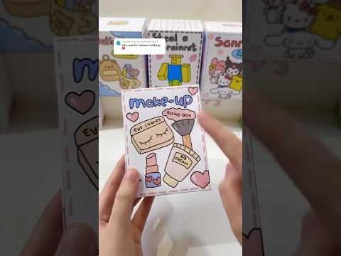 Diy blind boxes unboxing! #roblox #makeup #unboxing #blindbox #diy #papercraft #asmr #stealabrainrot