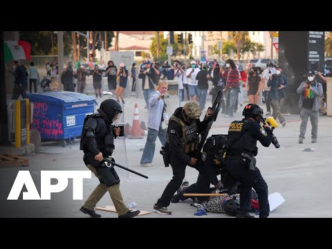 Riot Police Face Off with Anti-ICE Protesters After Raids in Los Angeles | APT